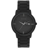 Sonata Black Dial Stainless Steel Strap Watch For Men - 77031NM03