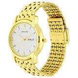 Sonata White Dial Analog Watch For Men - 7954YM01