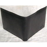 Leather Bi-Fold Wallet by Camel - Black - Send gifts to Nepal