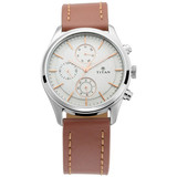 Titan Workwear Silver Dial Analog Watch For Men - 1805SL01