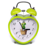 Heart Shaped Alarm Clock 5.2'' - Green