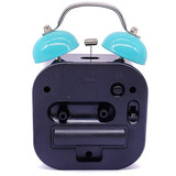Blue Dial Square Shaped Alarm Clock 4.8''
