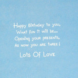 Birthday Cheers for 3 year- Greeting Card - Send gifts to Nepal