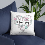 ''I Love You'' Printed Cushion Gift (01)