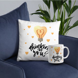 ''Thinking of You'' Printed Cushion & Mug Gift
