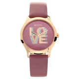 Titan Pink Dial Analog Women's Watch - 95111WL01