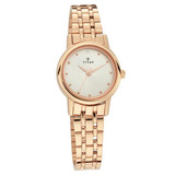 Titan Silver Dial Analog Women's Watch - 2593WM01