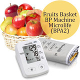 Assorted Fruit Basket and Blood Pressure Monitor BP Machine (BPA2)