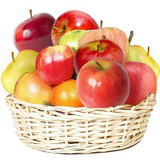 Fruit Round Basket and Five Star Cake 1KG