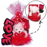 Special Valentine Gift Wrapped Love Basket