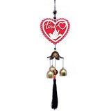 Wooden Love Design Decorative Wind Chime 17.5''