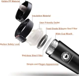 Insulated Stainless Steel Vacuum Mug 500ml - Black