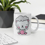 Cute Sheep Printed Ceramic Coffee Mug