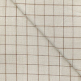 Sangam Suitings Check Pattern Coat Piece - Cream