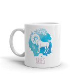 Aries Zodiac Sign Printed Ceramic Coffee Mug (Born Between Mar21 - Apr19)