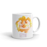 'Gemini' Zodiac Sign Printed Ceramic Coffee Mug