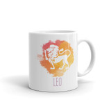 'Leo' Zodiac Sign Printed Ceramic Coffee Mug