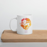'Leo' Zodiac Sign Printed Ceramic Coffee Mug