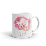 'Taurus' Zodiac Sign Printed Ceramic Coffee Mug