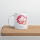 'Taurus' Zodiac Sign Printed Ceramic Coffee Mug