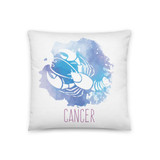 'Cancer' Zodiac Sign Printed Cushion Gift