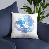 'Cancer' Zodiac Sign Printed Cushion Gift