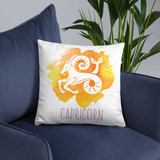 'Capricorn' Zodiac Sign Printed Cushion Gift