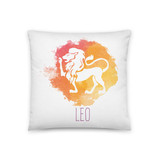 'Leo' Zodiac Sign Printed Cushion Gift