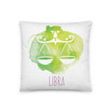 'Libra' Zodiac Sign Printed Cushion Gift