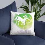 'Sagittarius' Zodiac Sign Printed Cushion Gift