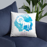Aries Zodiac Sign Printed Cushion & Coffee Mug (Born Mar21 - Apr19)