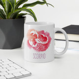'Scorpio' Zodiac Sign Printed Cushion & Coffee Mug