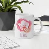 'Taurus' Zodiac Sign Printed Cushion & Coffee Mug