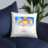 Personalize Message Printed Cushion Gift For Rakhi