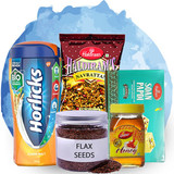 Flax Seeds With Honey, Soan Papdi, Horlicks & Snacks Flax Seeds With Honey, Soan Papdi, Horlicks & Snacks