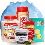Pumpkin Seeds With Soan Papdi, Chyawanprash, Viva & Oats