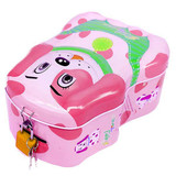Adorable Doggy Design Pink Coin Box for Kids 7"