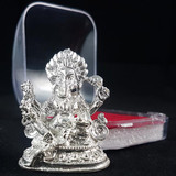 Solid Pure Silver Idol of Lord Ganesh Ji (Gift)