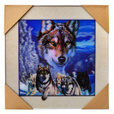 3D Wall Decor Wolves Painting Print 16''