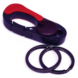 Red & Black Attractive Metal Hook Keyring