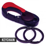 Red & Black Attractive Metal Hook Keyring