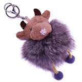 Adorable Sheep Keyring 6'' - Grey