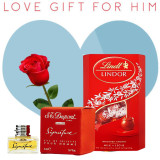 ST Dupont Signature Perfume, Lindt Lindor Chocolate for Him (With Free Rose) ST Dupont Signature Perfume, Lindt Lindor Chocolate for Him (With Free Rose)