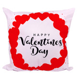''Happy Valentines Day'' Printed Ready Cushion Gift
