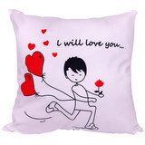 ''I Will Love You Till The Day After Forever'' Printed Couple Cushion Gift ''I Will Love You Till The Day After Forever'' Printed Couple Cushion Gift