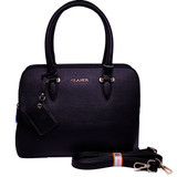 Black Plain Design Casual Ladies Hand Bag