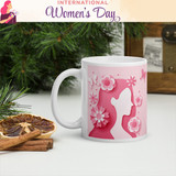 ''Happy Women's Day'' Printed Personalized Coffee Mug