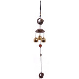 Fish Design Three Metal Bells Wind Chime 15''