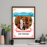 Personalized Baby Shower Photo Frame (A4 Size)