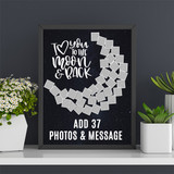 I Love You To The Moon & Back Personalized Photo Frame A4 Size